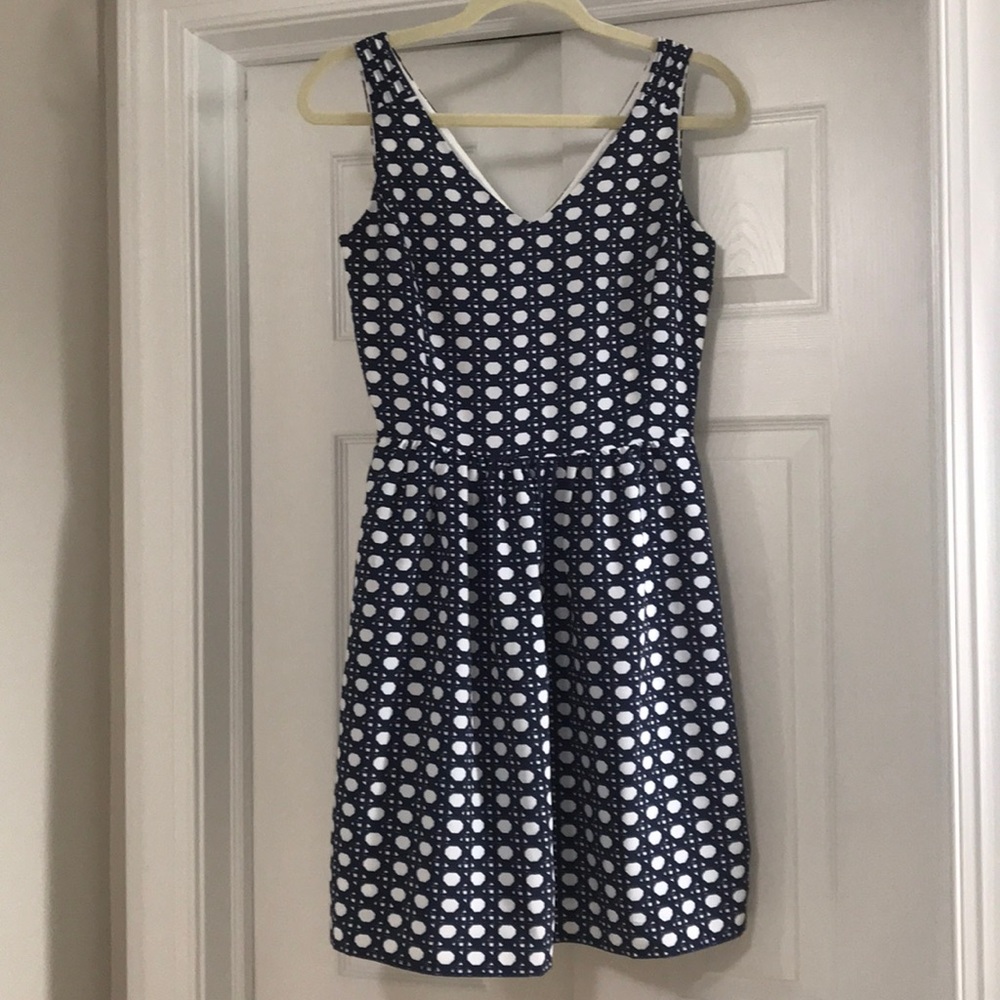 Navy Vineyard Vines Flare Dress